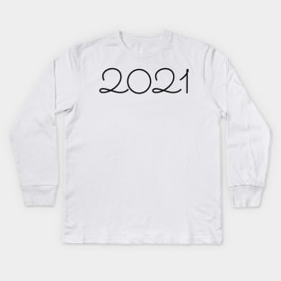 2021 New Years Party Kids Long Sleeve T-Shirt